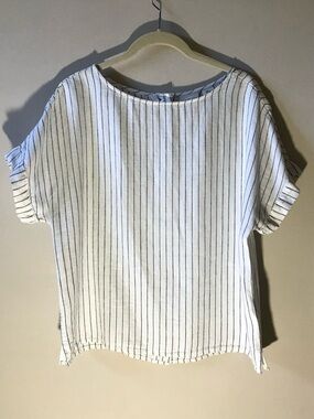 NWOT Rachel Zoe Linen Blend Boxy Top